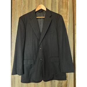 Brooks Brothers Charcoal Gray Blazer Career Prom Preppy Size 39R